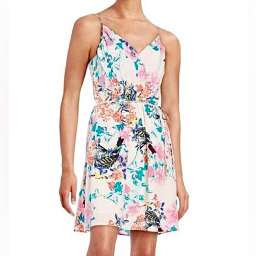 YUMI KIM Floral Hummingbird Mini Dress Women’s Size Extra Small